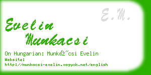 evelin munkacsi business card